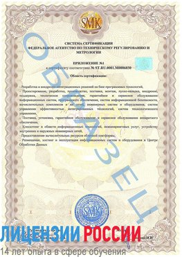 Образец сертификата соответствия (приложение) Ядрин Сертификат ISO 27001